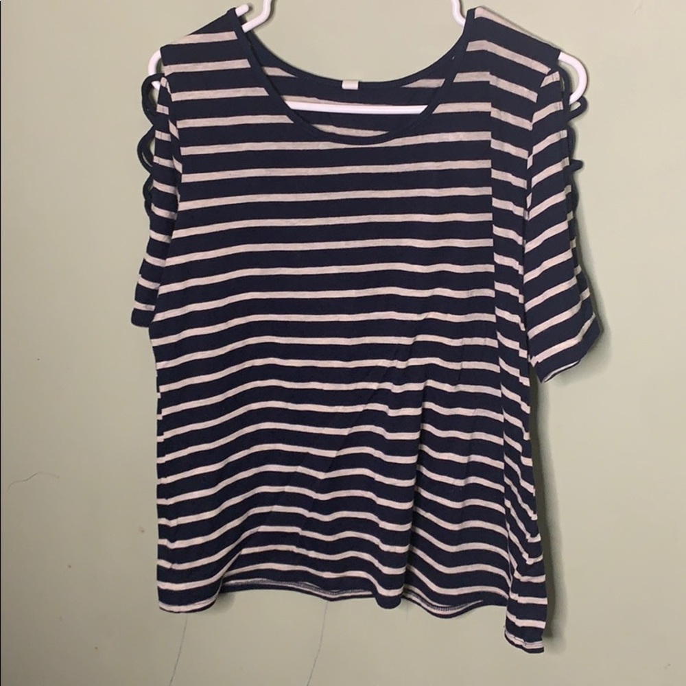 Criss Cross Shoulder Shirt